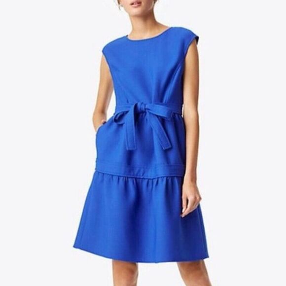 Tory Burch Dresses & Skirts - NWT Tory Burch Blue Dahlia Cap Sleeve Jane Dress Size 4